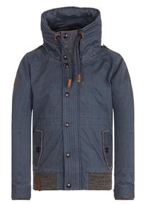 Naketano, Herren Jacket 'Gurkengünstling', Blau / Braun / Taupe