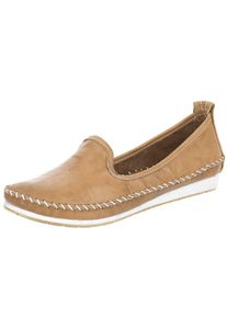 Andrea Conti, Damen Komfort-Slipper, Beige