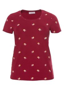 SheeGOTit, Damen T-Shirt, Goldgelb / Rosa / Bordeaux / Weiß