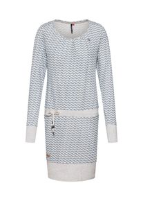 Ragwear, Damen Kleid 'Alexa', Hellblau / Weiß