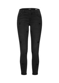 Only, Damen Jeans 'KENDELL REG SK DECO ANKLE JEANS ZIP', Black Denim