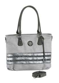 Rieker, Damen Shopper, Hellgrau / Dunkelgrau
