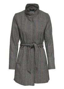Only, Damen Mantel, Dunkelgrau / Schwarz