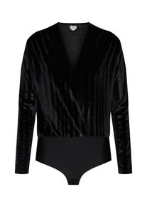 Catwalk Junkie, Damen Body 'LS COLLEGIATE', Schwarz