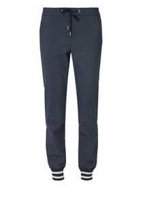 s.Oliver RED LABEL, Damen Pants, Nachtblau / Wei&szlig;