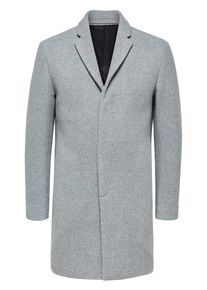 Selected Homme, Herren Woll Mantel, Graumeliert