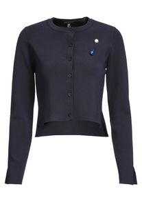 Apart, Damen Bolero mit abnehmbarer Brosche, Navy