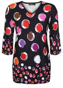 Seeyou, Damen Tunika, Lila / Pink / Rot / Schwarz