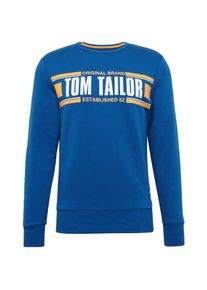 Tom Tailor, Herren Sweatshirt, Blau / Gelb / Wei&szlig;