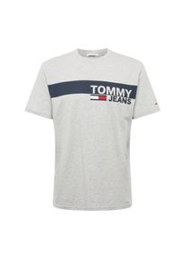 Tommy Jeans, Herren T-Shirt 'ESSENTIAL', Dunkelblau / Graumeliert / Rot / Weiß