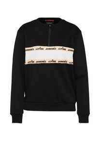 Scotch & Soda SCOTCH & SODA, Damen Pullover 'Sporty sweat with artwork and zipper', Champagner / Schwarz