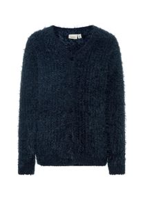 name it, M&auml;dchen Flauschiger Cardigan 'NKFOSINA', Dunkelblau