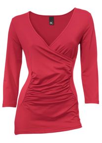 Heine, Damen Wickelshirt, Rot