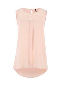 Only, Damen Top mit Spitze 'Onlvenice Noos', Rosé