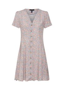 New Look, Damen Kleid 'MELODY', Hellblau / Helllila / Altrosa