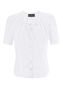 BERWIN & WOLFF BERWIN & WOLFF, Damen Trachtenbluse im leicht transparentem Look, Wei&szlig;