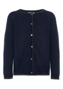 name it, M&auml;dchen Strickjacke, Saphir / Gold