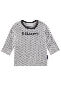 Noppies, Langarmshirt 'Lain', Graphit / Perlwei&szlig;