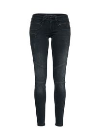 Gang, Damen Skinny Jeans 'NENA BIKER - quantum black', Blue Denim