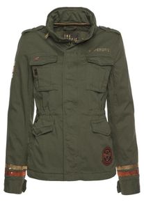 Superdry, Damen Cargojacke 'Glitter Rock Rookie Jacket', Khaki