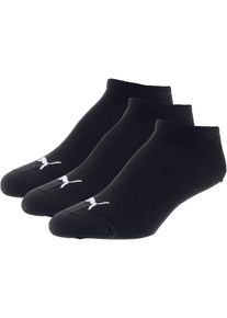 Puma, Damen 3 Paar Sneaker Socken, Schwarz / Wei&szlig;