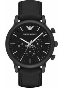 Emporio Armani, Herren Armbanduhr mit Chronograph 'AR1970', Schwarz