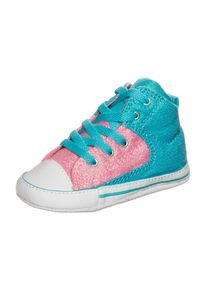 Converse, M&auml;dchen 'Chuck Taylor First Star High Street High' Sneaker, Neonblau / Altrosa / Wei&szlig;