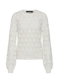 V&eacute;ro Moda VERO MODA, Damen Pullover 'VMCARRIE LS PATTERN BLOUSE', Wei&szlig;