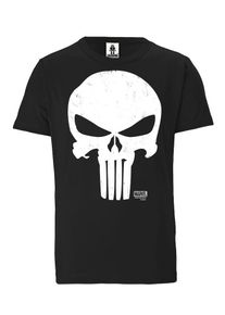 logoshirt, Herren T-Shirt, Schwarz / Weiß