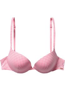 Tommy Hilfiger, Damen Push-Up 'Helene print push up bra', Pink / Hellpink