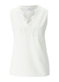 Heine, Damen Spitzentop, Ecru