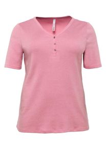 sheego Basic, Damen T-Shirt, Rosé