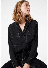 Hallhuber, Damen Hemdbluse, Schwarz