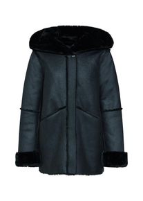 Vila, Damen Mantel 'BOPO FAUX SHEARLING', Schwarz