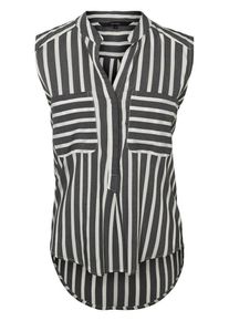 V&eacute;ro Moda VERO MODA, Damen Gestreiftes Hemd ohne &Auml;rmel, Schwarz / Wei&szlig;