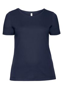 sheego Casual, Damen T-Shirt, Marine