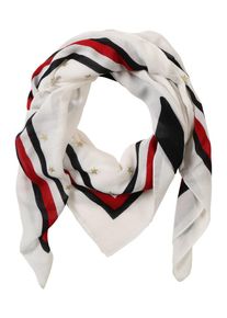 Tommy Hilfiger, Damen Tuch 'BOLD TOMMY SQUARE', Weiß