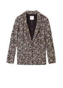 Sandwich, Damen Blazer, Hellbeige / Schwarz