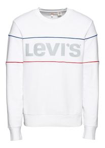 Levi's LEVI'S, Herren Sweatshirt 'REFLECTIVE CB CREW', Silber / Weiß