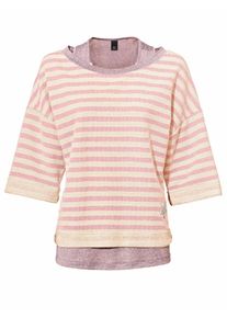 Heine, Damen Pullover, Beige / Ros&eacute;