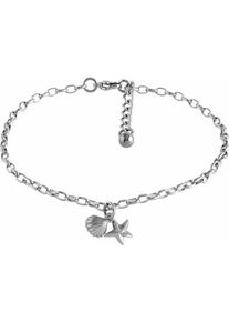 Firetti, Damen Fußkette »Seestern und Muschel«, Silber