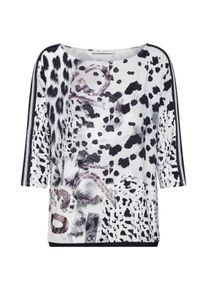 monari, Damen Shirt, Grau / Mischfarben / Offwhite