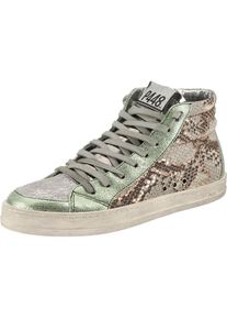 P448, Damen Sneakers High, Hellbraun / Grau / Pastellgr&uuml;n
