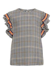 name it, Mädchen Bluse, Senf / Grau / Altrosa / Weiß
