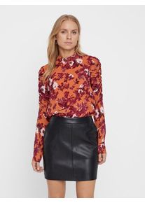 Véro Moda VERO MODA, Damen Langarmbluse, Cognac / Mischfarben