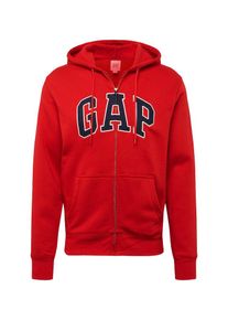 GAP, Herren Sweatjacke 'CHL FZ ARCH', Dunkelblau / Rot