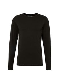 Jack & Jones JACK & JONES, Herren Langarmshirt 'BASIC O-NECK TEE L/S NOOS', Schwarz