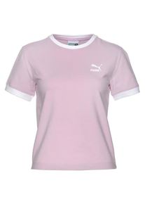 Puma, Damen T-Shirt 'Enges T7', Pastelllila / Weiß
