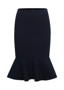 Guess, Damen Rock mit Wellsaum, Dunkelblau
