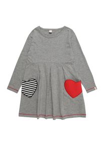 Esprit, Mädchen Kleid, Blau / Graumeliert / Rot